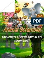 Animal Scramble Guess the Word Fun Activities Games Games Icebreakers 93726