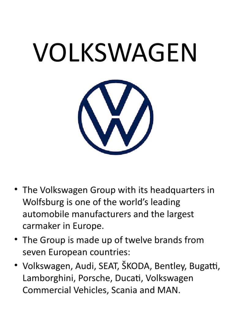 Volkswagen Group Overview and History | PDF | Volkswagen Group | Transport