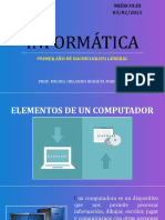 CLASE 4. ELEMENTOS DE UN COMPUTADOR