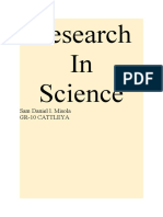 Research in Science: Sam Daniel L. Misola Gr-10 Cattleya