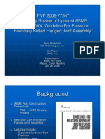 Presentation PVP 2009 Summary Review of Updated Asme PCC 1 20xx