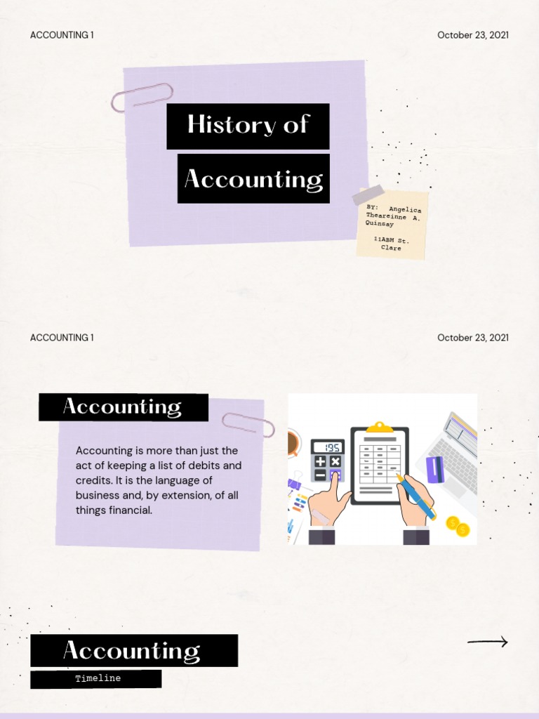 History of Accounting | PDF | Accounting | Business Economics