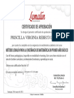 Certificado de Aprobacin