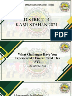 District 14 Kamustahan 2021: Otto Lingue National High School