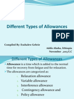 Different Types of Allowances