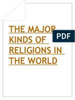 The Major Kinds of Religions in The World