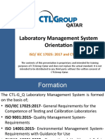 Laboratory Management System Orientation: ISO/ IEC 17025: 2017 and CTL-G - Q LMS