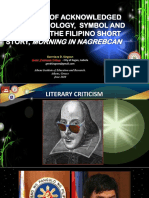 Disavowal of Acknowledged Truths': Ideology, Symbol and Culture in The Filipino Short Story