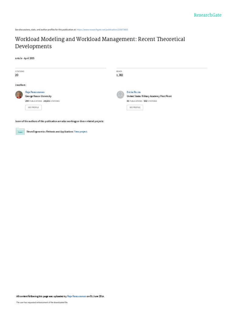 Army Workload Management Insights | PDF | Workload | Attention