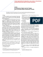 Tearing Strength On Nonwoven Fabrics by The Tongue (Single Rip) Procedure (Constant-Rate-of-Extension Tensile Testing Machine)