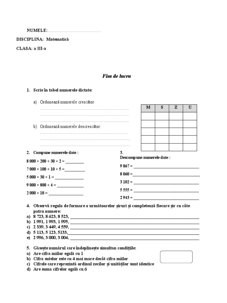 17 Test Matematica | PDF