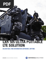 Deliver Real-Time Information Anywhere. Anytime.: Data Sheet LXN 505 Ultra Portable Lte Solution