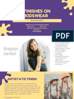 Finishes On Kidswear