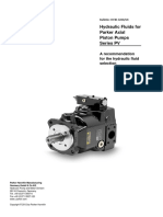 Hydraulic Fluids For Parker Axial Piston Pumps Series PV