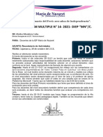 Memorandum Multiple Condor Pasa 18-10-21
