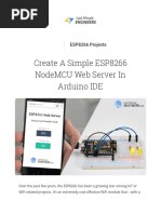 Create A Simple ESP8266 NodeMCU Web Server