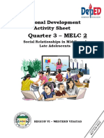 Quarter 3 - Melc 2 1: Personal Development Activity Sheet