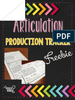 Articulation Production Tracker