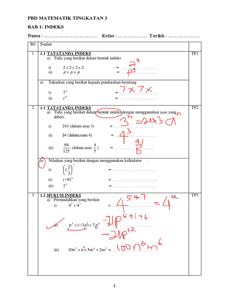 Norliza Bakri Pbd Mate T3 Bab 1 Pdf