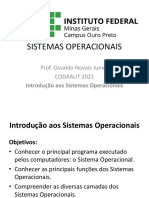 SISTEMAS OPERACIONAIS - Introdução aos Sistemas Operacionais
