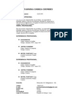 Curriculum Vitae Cajamarca