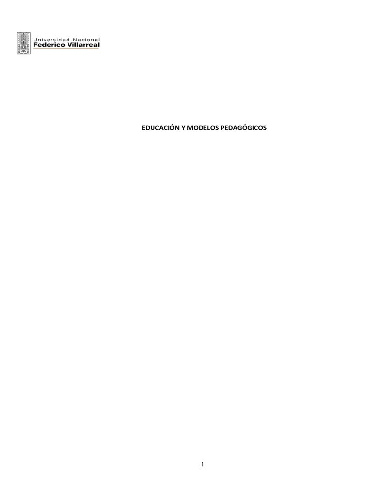 Modelos Pedagógicos en Educación Actual | PDF | Pedagogía | Paradigma