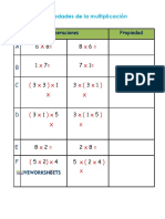 Propiedades de La Multiplicacion