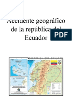 Accidente Geográfico de La República Del Ecuador