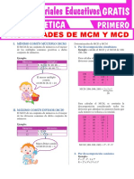 Propiedades de MCM y MCD para Primer Grado de Secundaria