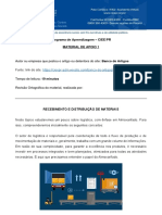 Material de Apoio - Recebimento e Distribuição de Materiais