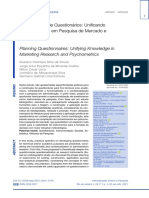 Souza et al. (2021) - Planejamento de Questionários - Unificando Conhecimentos em Pesquisa de Mercado e Psicometria