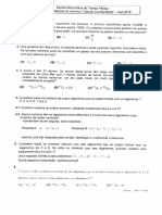 Problemas de combinatória e probabilidade da escola secundária de Tomaz Pelayo