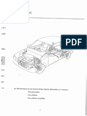 Peugeot 106 Electric Manual Text | PDF | Fusible (électricité) | Frein