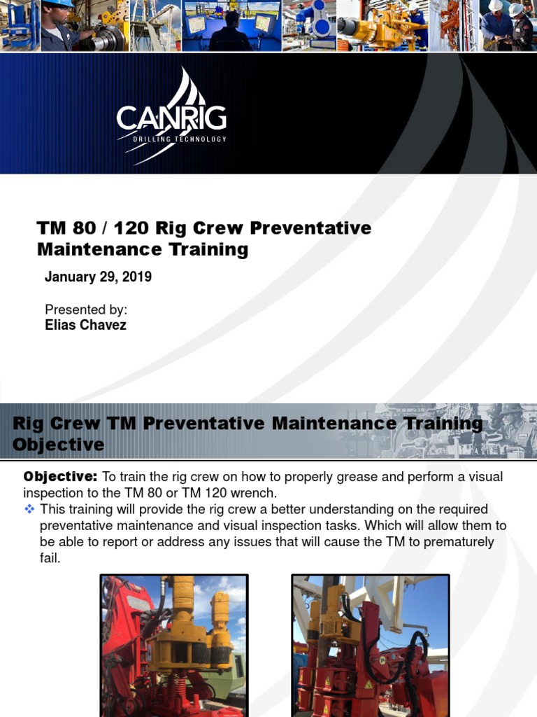 TM 80/120 Rig Crew Maintenance Training | PDF | Mechanical Engineering