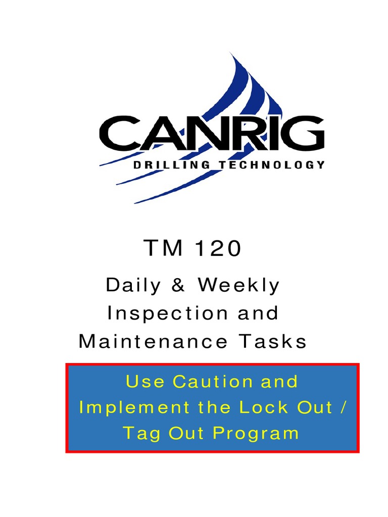 TM 120 Inspection & Maintenance Guide | PDF | Machines | Equipment