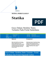 Modul Statika - Gaya Dalam Portal Sederhana-1