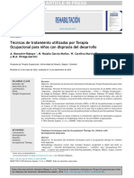 Técnicas de Tratamiento Utilizadas Por Terapia Ocupacional Para Ninos Con Dispraxia Del Desarrollo