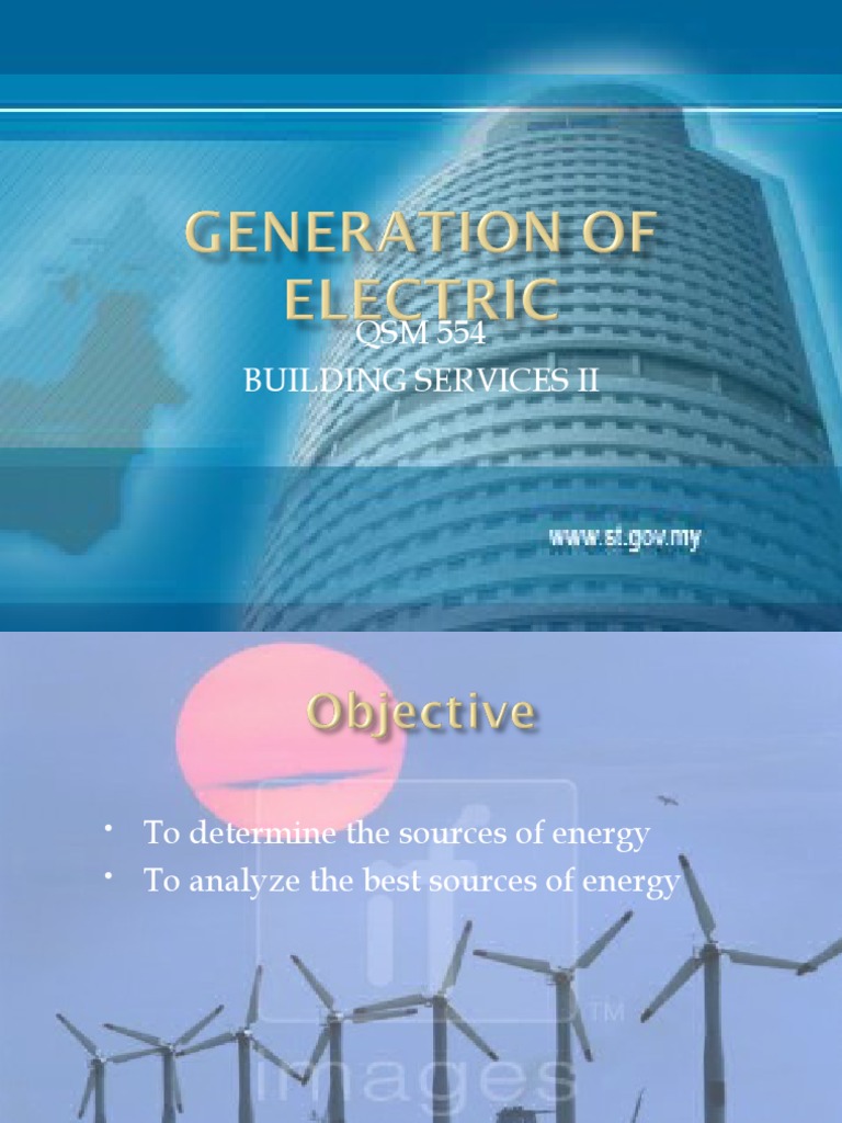 Generation of Electricity PDF Solar Power Wind Power