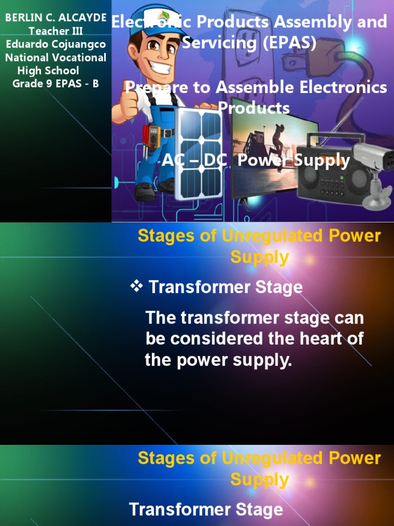 Stages of Power Supply PDF Rectifier Power Supply