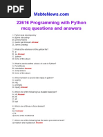 1000 Python MCQs by Sanfoundry | PDF | Anonymous Function | Python ...
