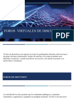 Foros virtuales Diapositivas