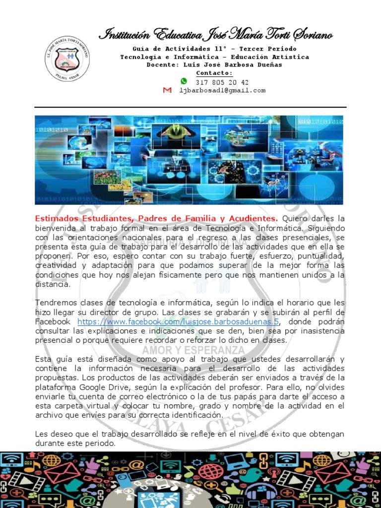 Tecnología e Informática 11 | PDF | Internet | Facebook