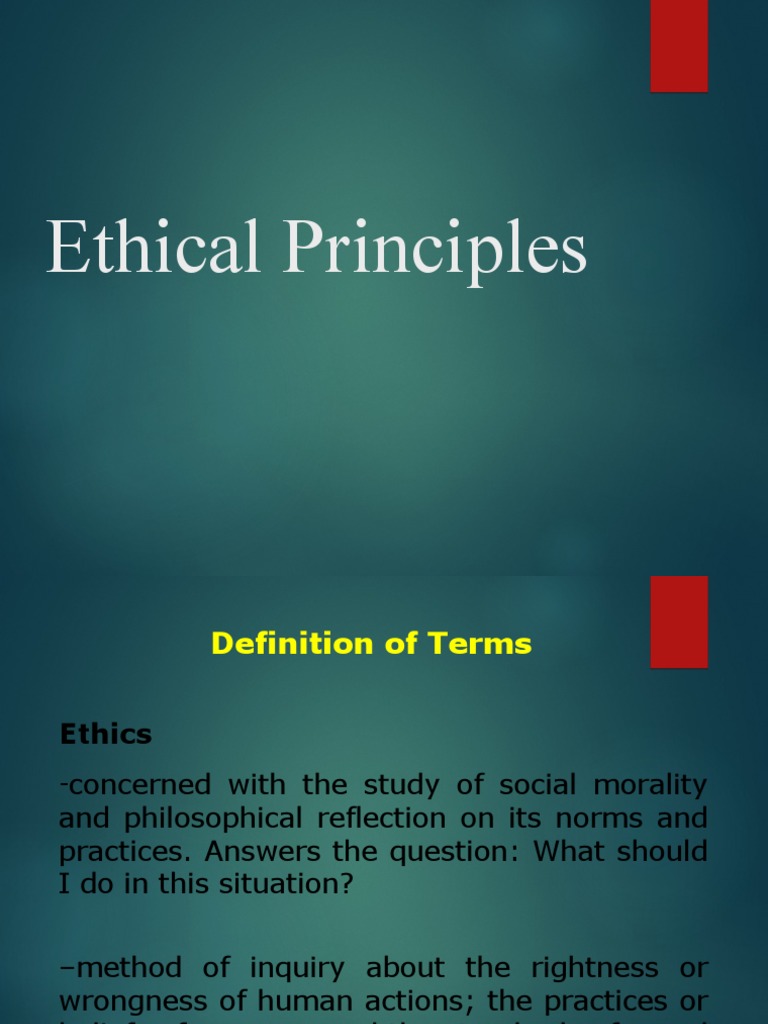 Ethical Principles in Nursing Practice | PDF | Nursing | Morality