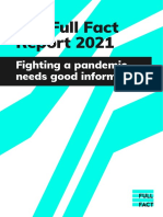 The Full Fact Report 2021: Fighting A Pandemic Needs Good Information