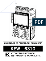 ANALIZADOR KYORITSU Manual Rapido 6310