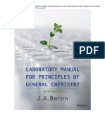 CM011L Laboratory Manual For Principles of General Chemistry