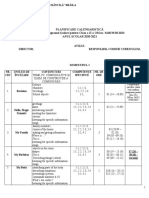 Planificare Calendaristică Conform Programei Școlare Pentru Clasa A II-a OM Nr. 3418/19.03.2013 ANUL ŞCOLAR 2020-2021