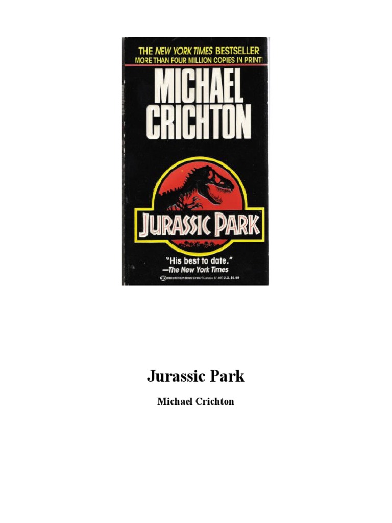 JURASSIC PARK BOOK BY MICHAEL CRICHTON PDF intelligence overview