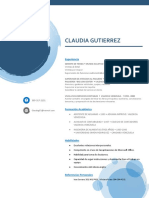 Curriculum CLAUDIA GUTIERREZ