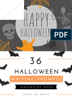 Halloween Writing Activities: Prompts Cards